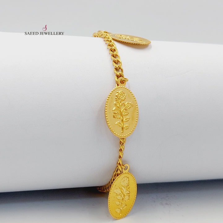 Ounce Dandash Bracelet  Made Of 21K Yellow Gold by Saeed Jewelry-30687