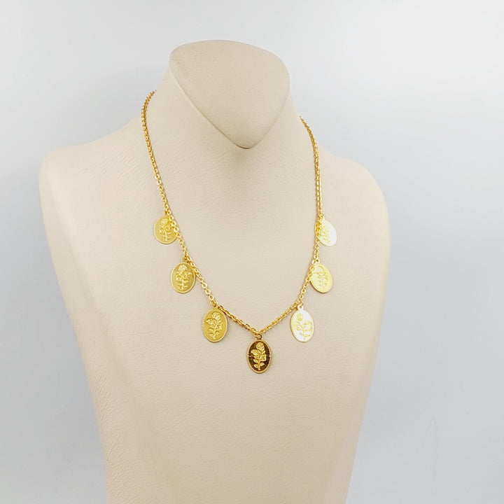 21K Gold Ounce Dandash Necklace by Saeed Jewelry - Image 2