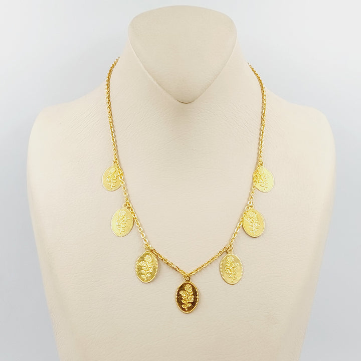 21K Gold Ounce Dandash Necklace by Saeed Jewelry - Image 3