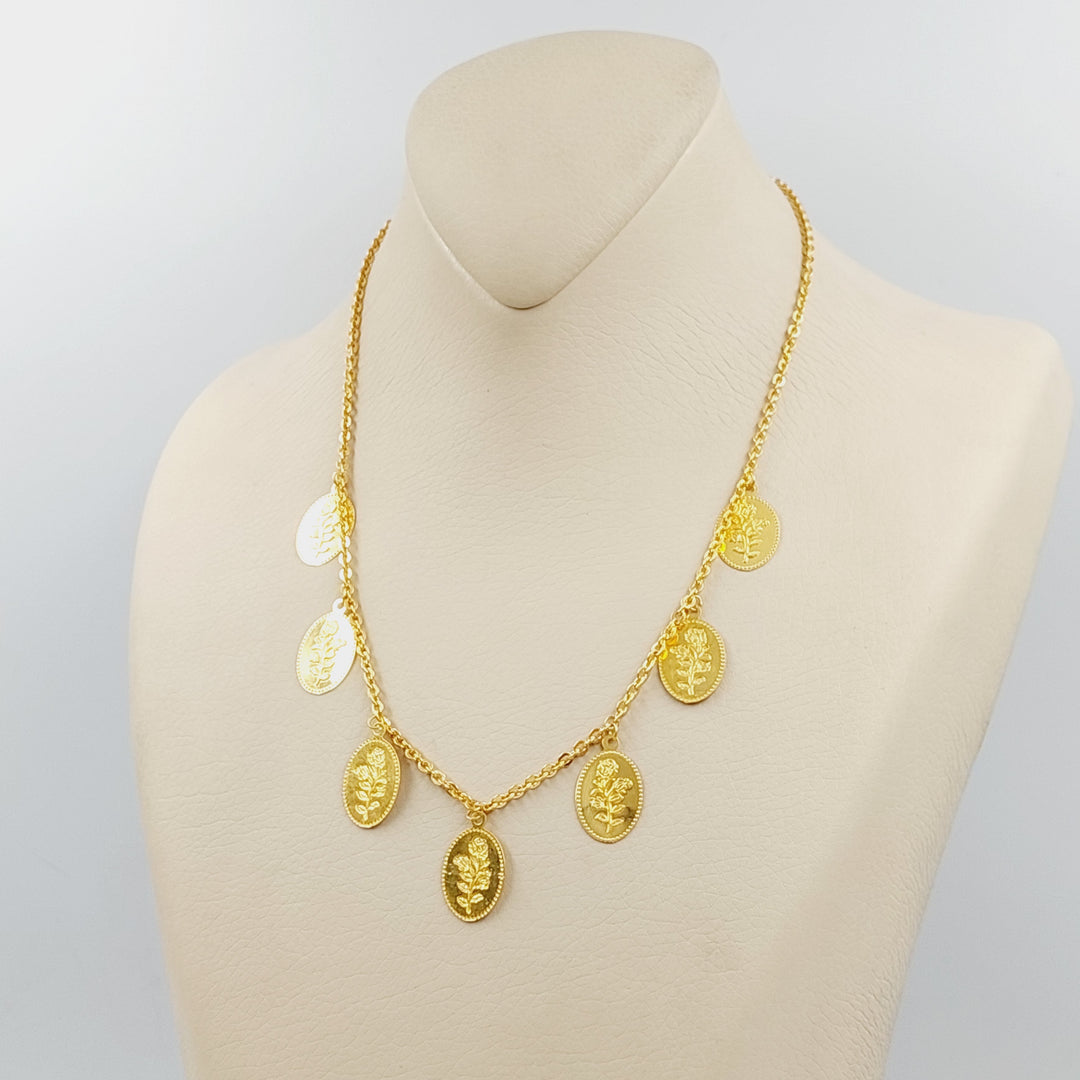 21K Gold Ounce Dandash Necklace by Saeed Jewelry - Image 4