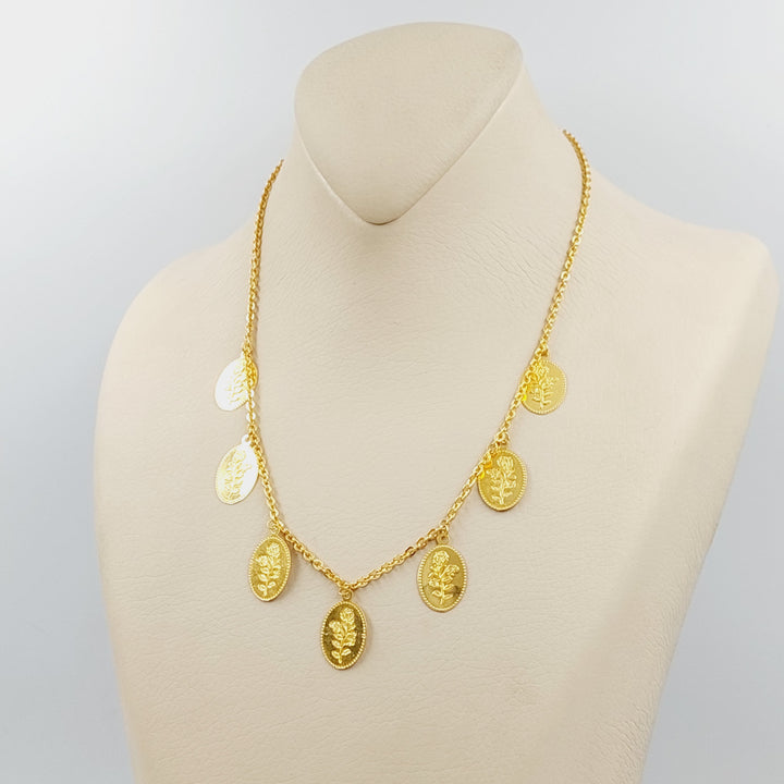 21K Gold Ounce Dandash Necklace by Saeed Jewelry - Image 4