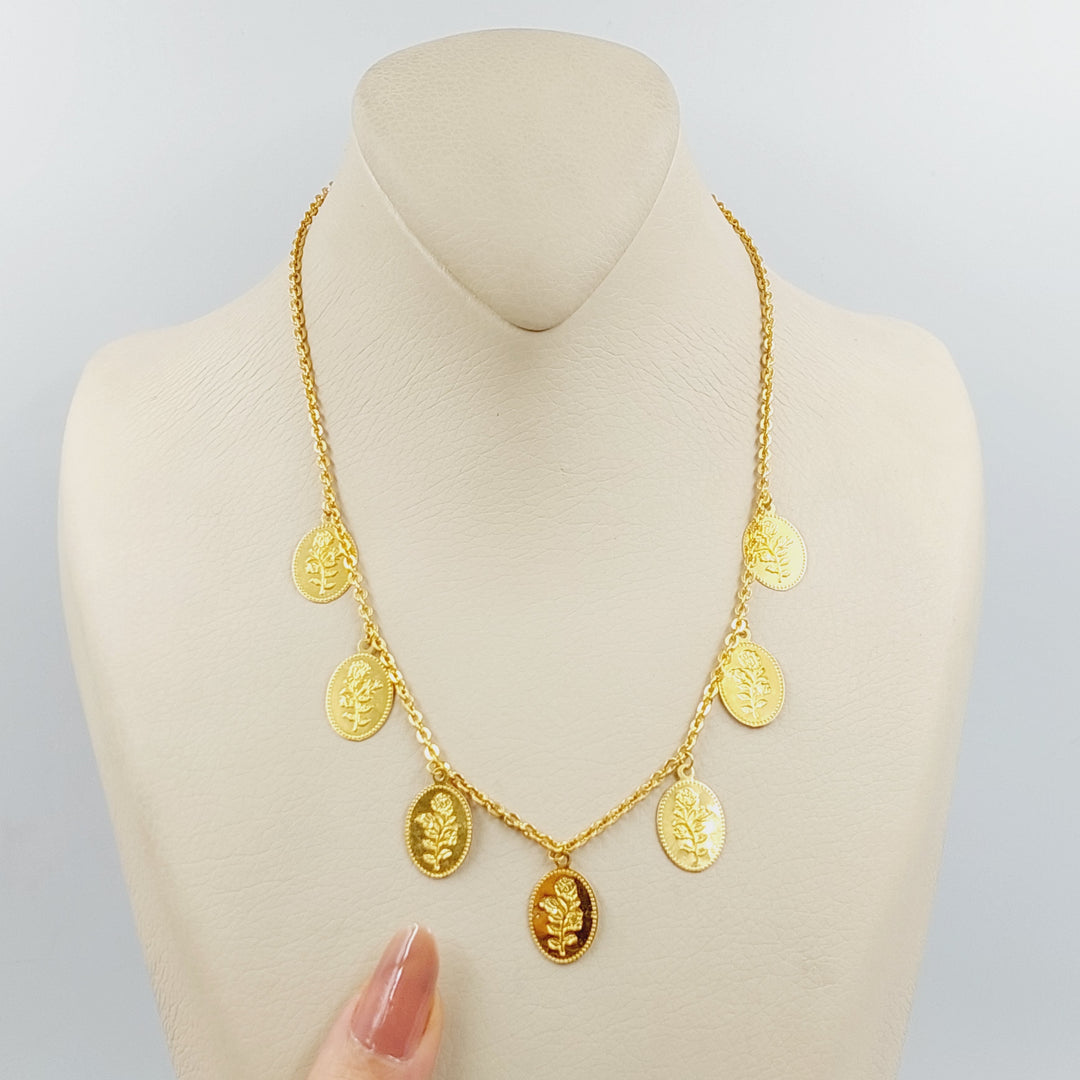 21K Gold Ounce Dandash Necklace by Saeed Jewelry - Image 1