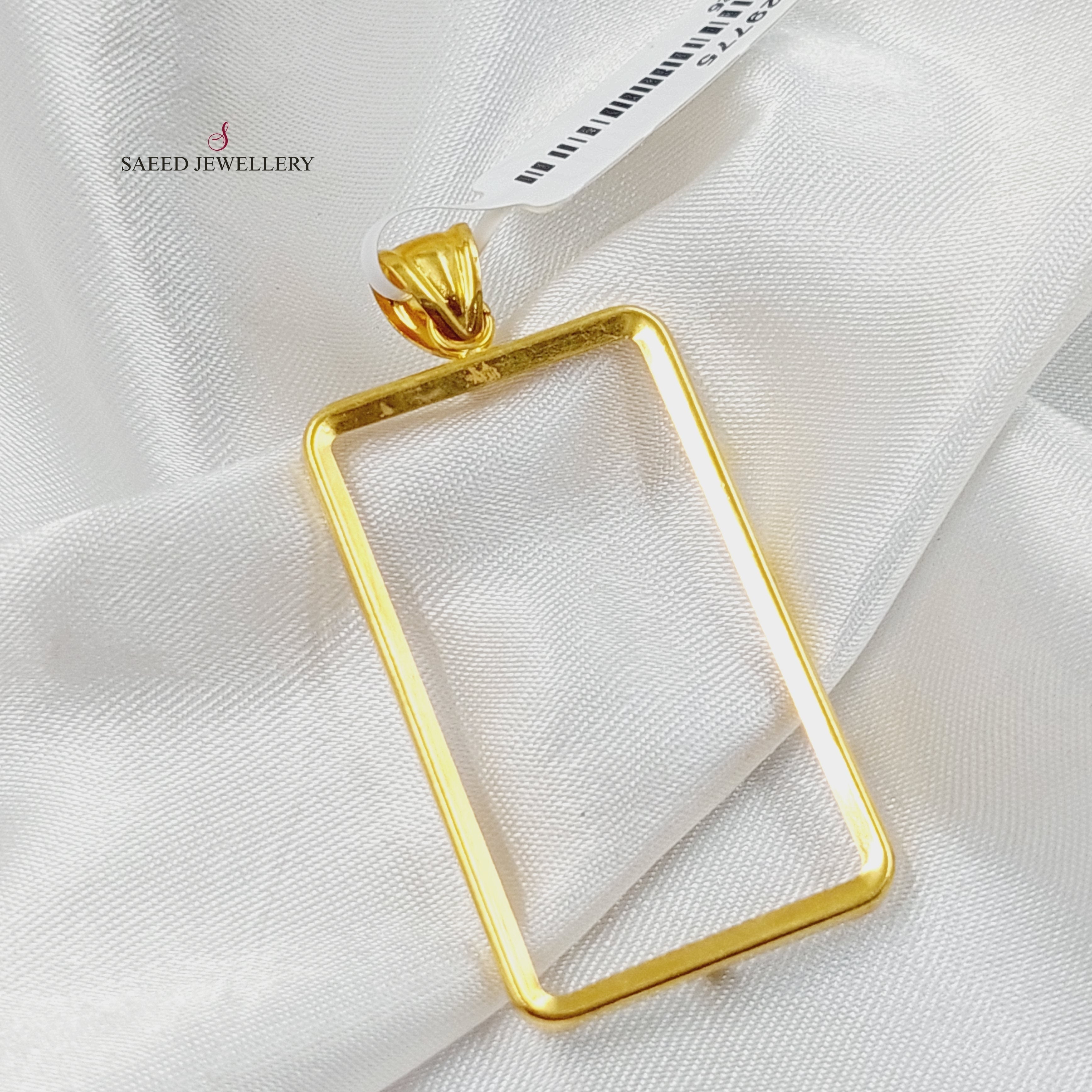21K Ounce Frame Pendant – Saeed Jewelry