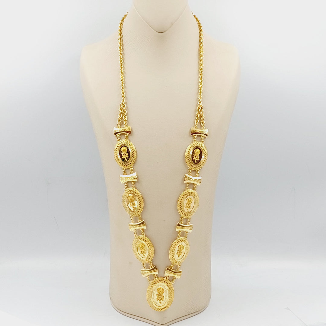 Ounce Long Necklace  Made Of 21K Yellow Gold by Saeed Jewelry-28916