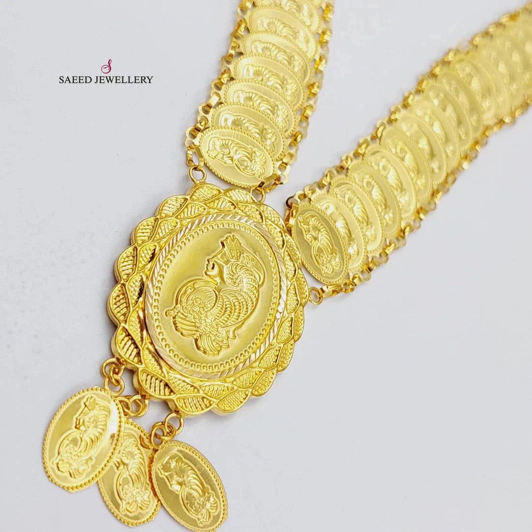 21K Gold Ounce Necklace by Saeed Jewelry - Image 3