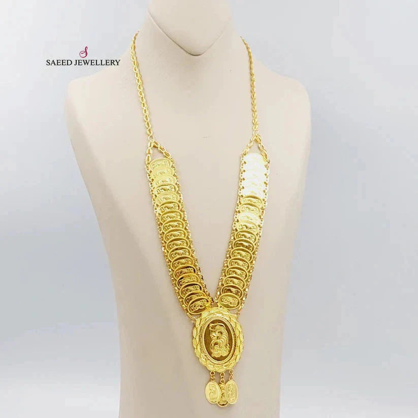 21K Gold Ounce Necklace by Saeed Jewelry - Image 4