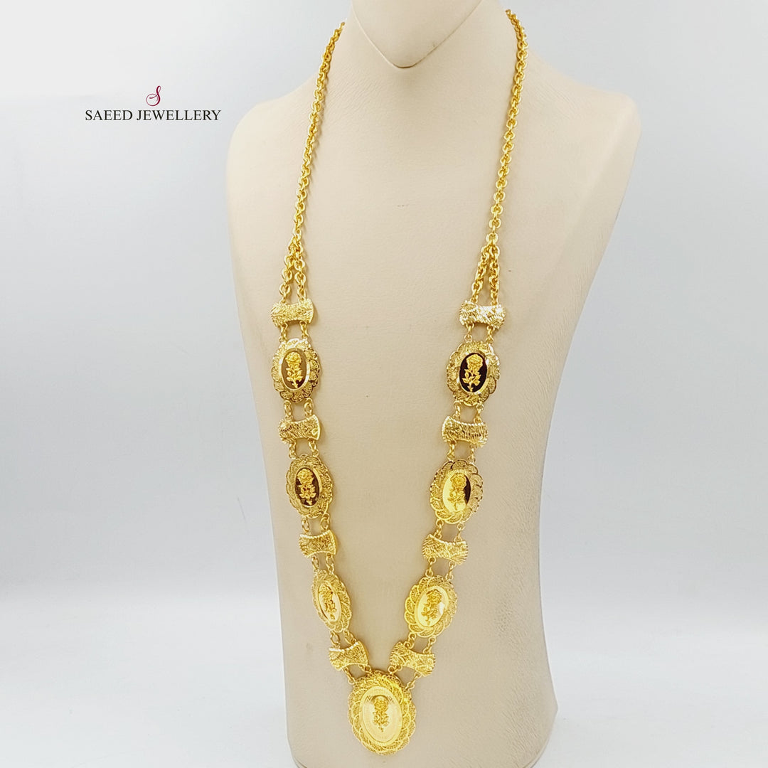 21K Gold Ounce Necklace by Saeed Jewelry - Image 3