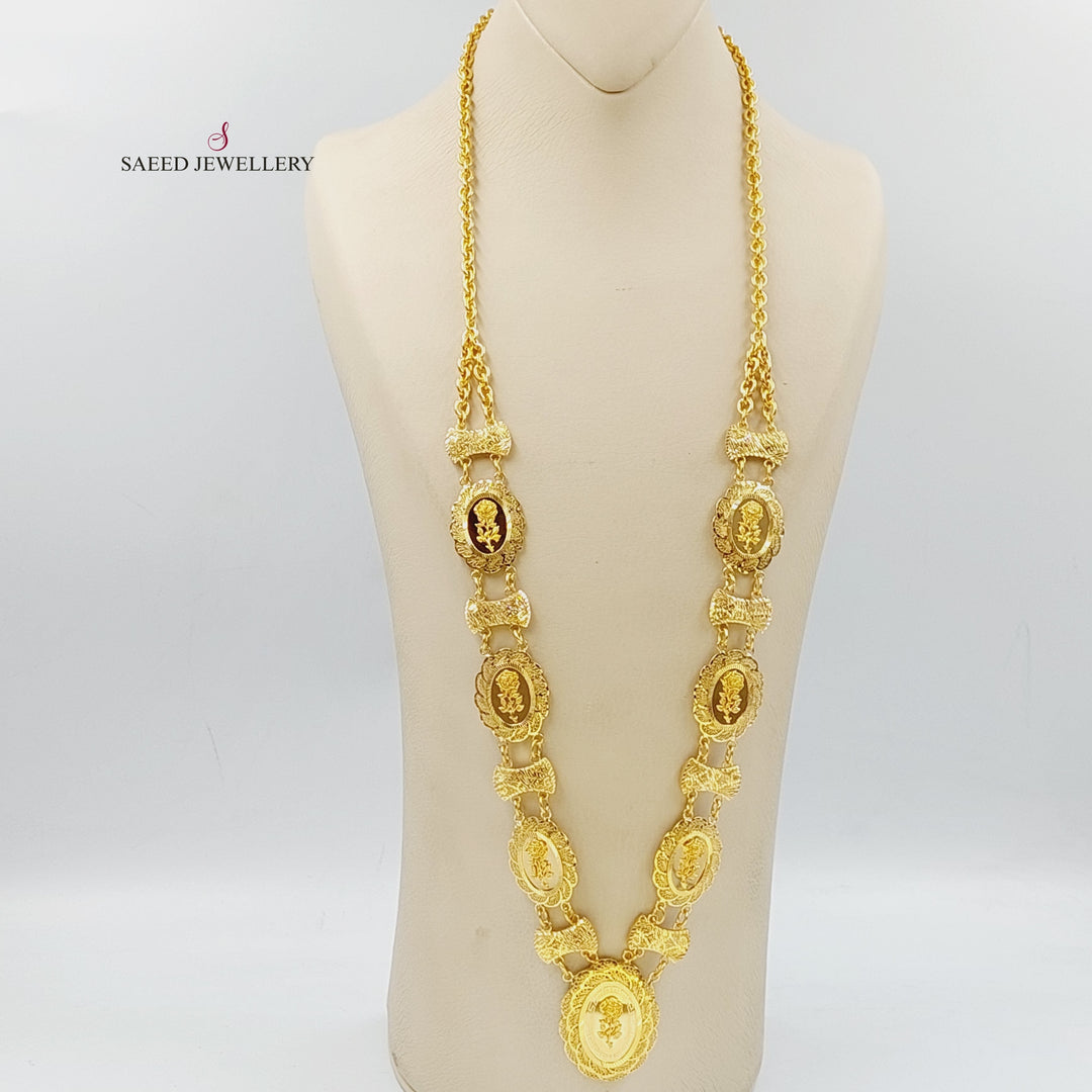 21K Gold Ounce Necklace by Saeed Jewelry - Image 4