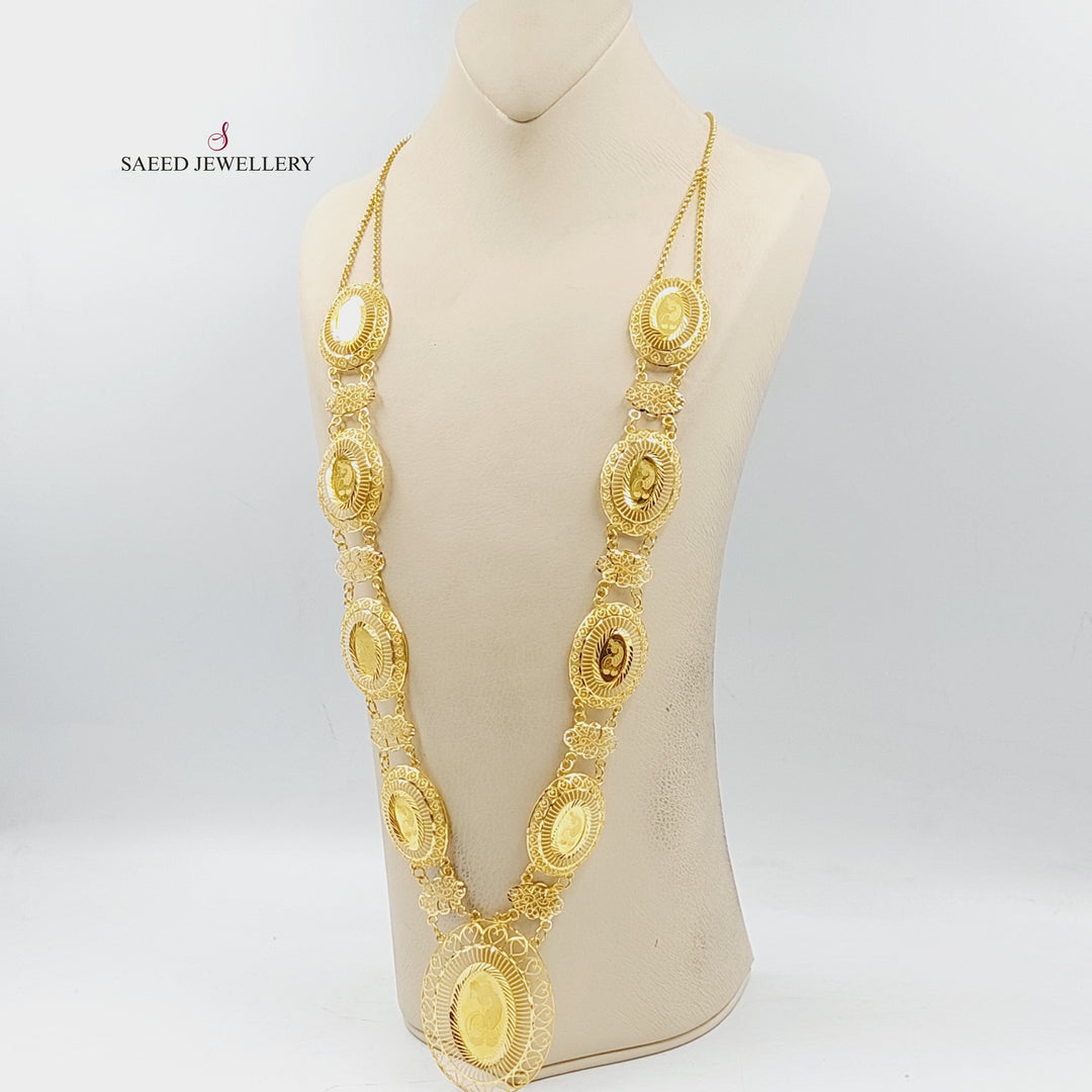 21K Gold Ounce Necklace by Saeed Jewelry - Image 7