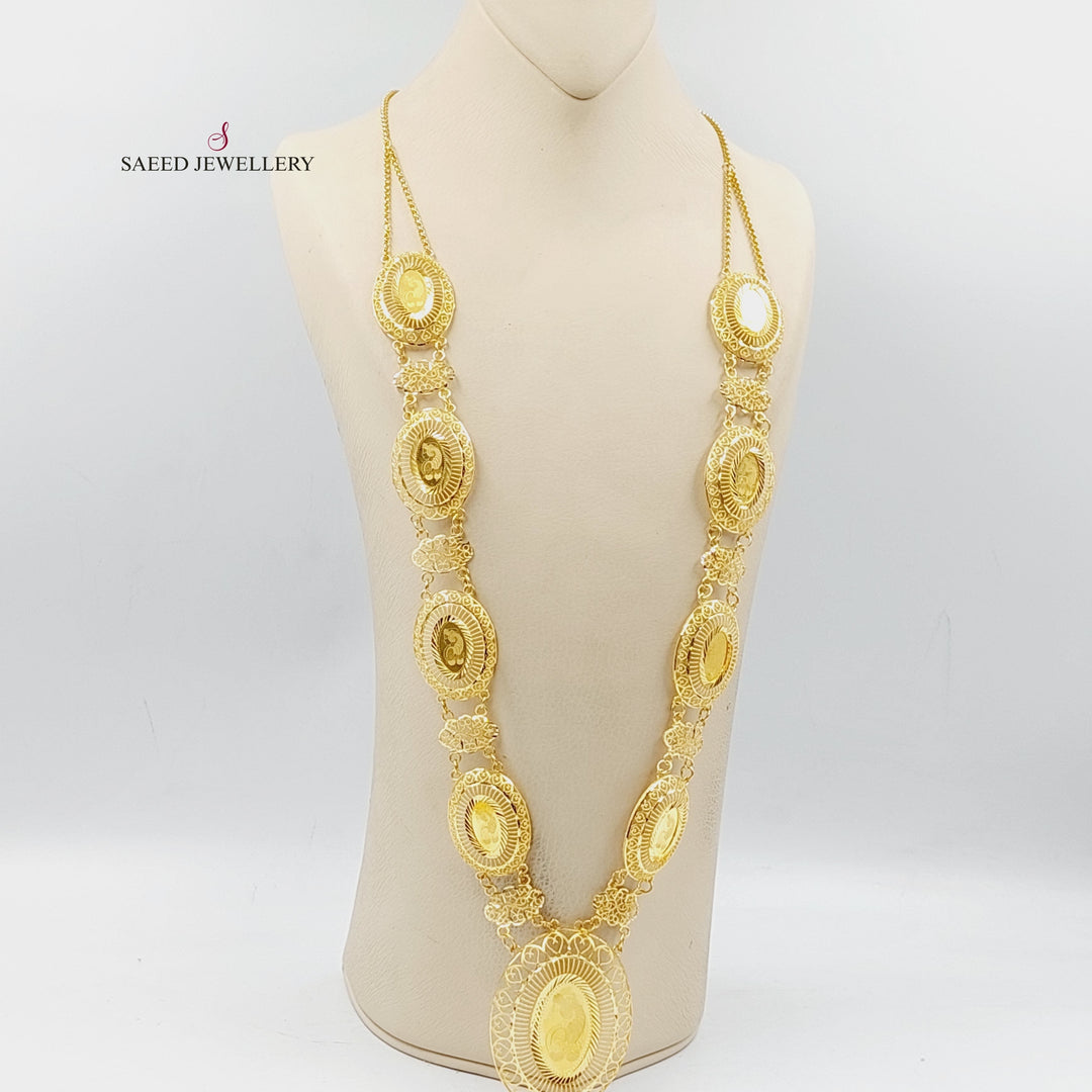 21K Gold Ounce Necklace by Saeed Jewelry - Image 5