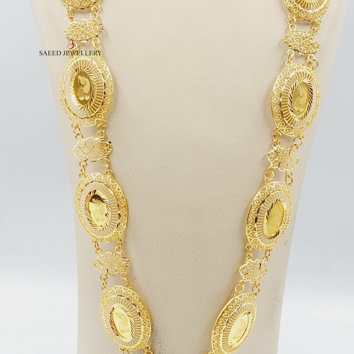 21K Gold Ounce Necklace by Saeed Jewelry - Image 6