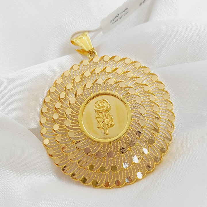 21K Gold Ounce Pendant by Saeed Jewelry - Image 4