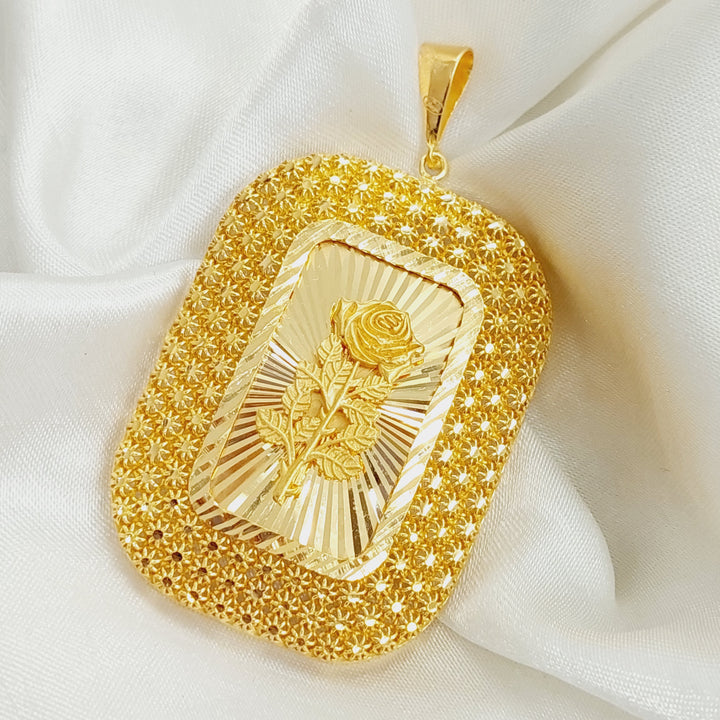 21K Gold Ounce Pendant by Saeed Jewelry - Image 3