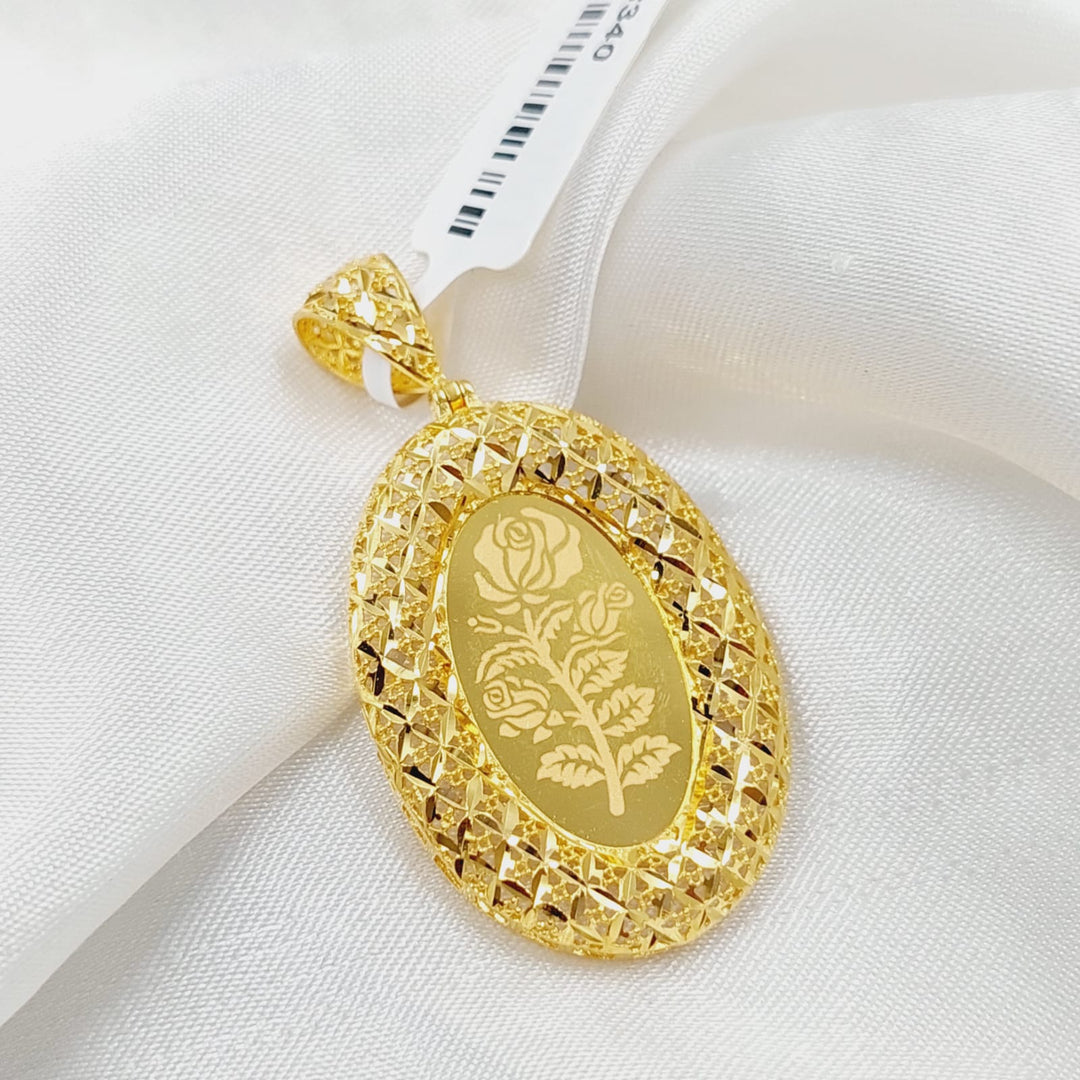 21K Gold Ounce Pendant by Saeed Jewelry - Image 4