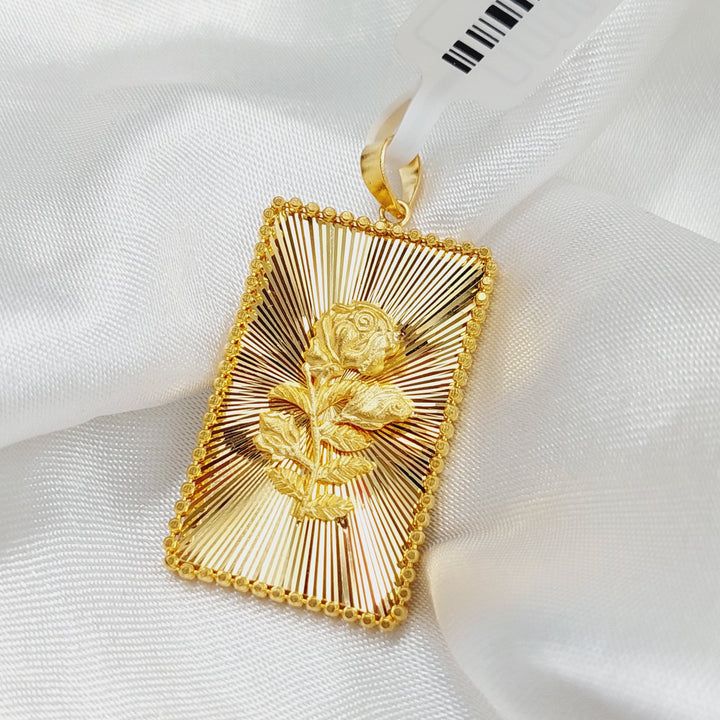 21K Gold Ounce Pendant by Saeed Jewelry - Image 4