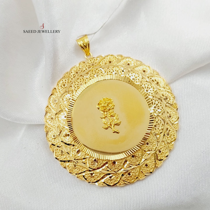 21K Gold Ounce Pendant by Saeed Jewelry - Image 3