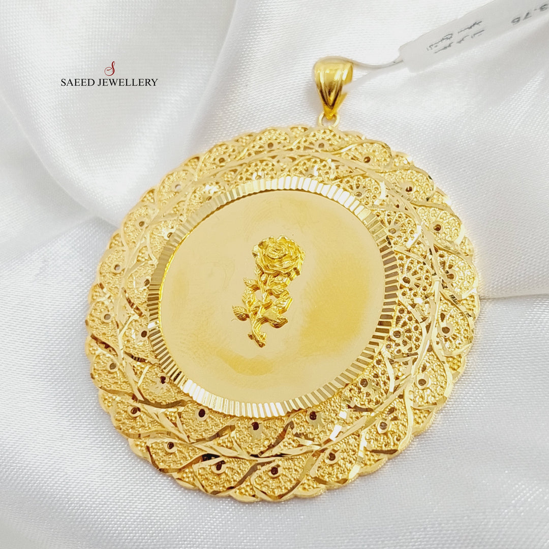 21K Gold Ounce Pendant by Saeed Jewelry - Image 8