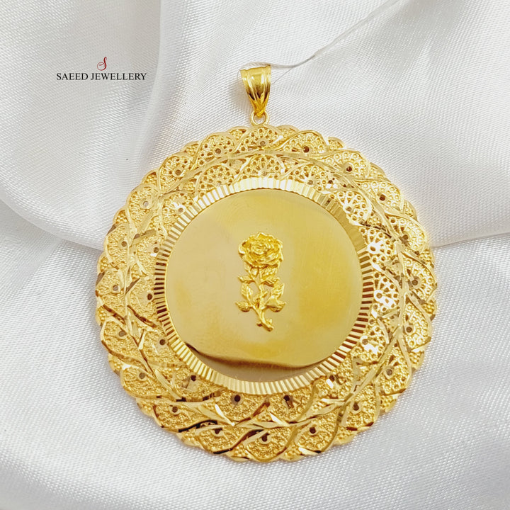 21K Gold Ounce Pendant by Saeed Jewelry - Image 1