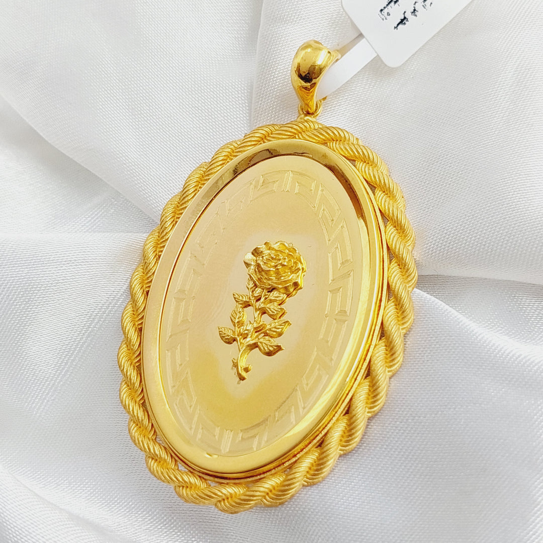 21K Gold Ounce Pendant by Saeed Jewelry - Image 4