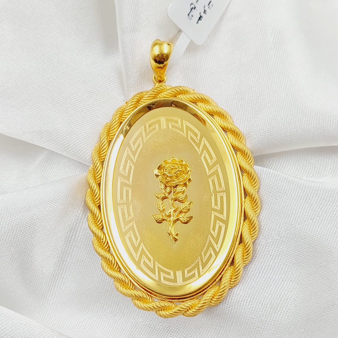 21K Gold Ounce Pendant by Saeed Jewelry - Image 8