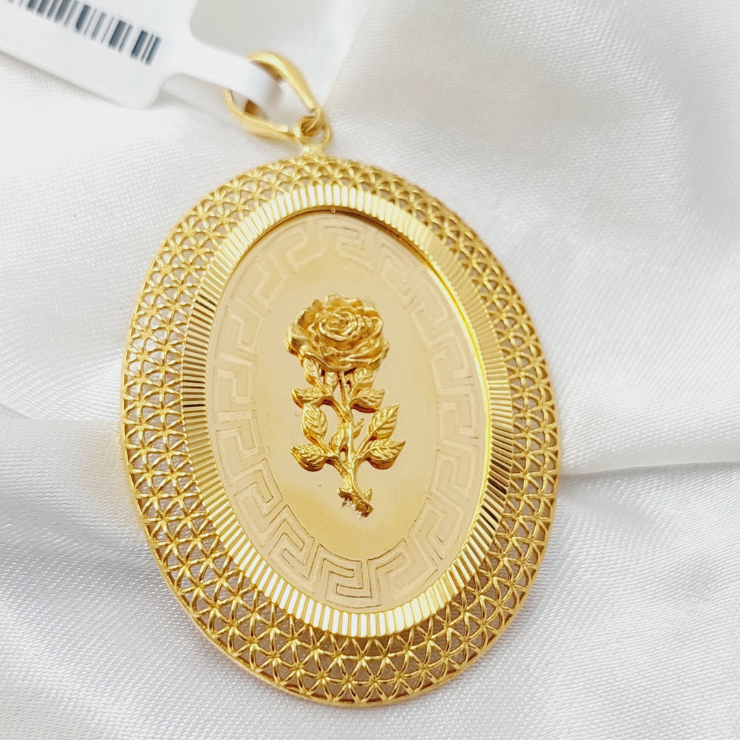 21K Gold Ounce Pendant by Saeed Jewelry - Image 3