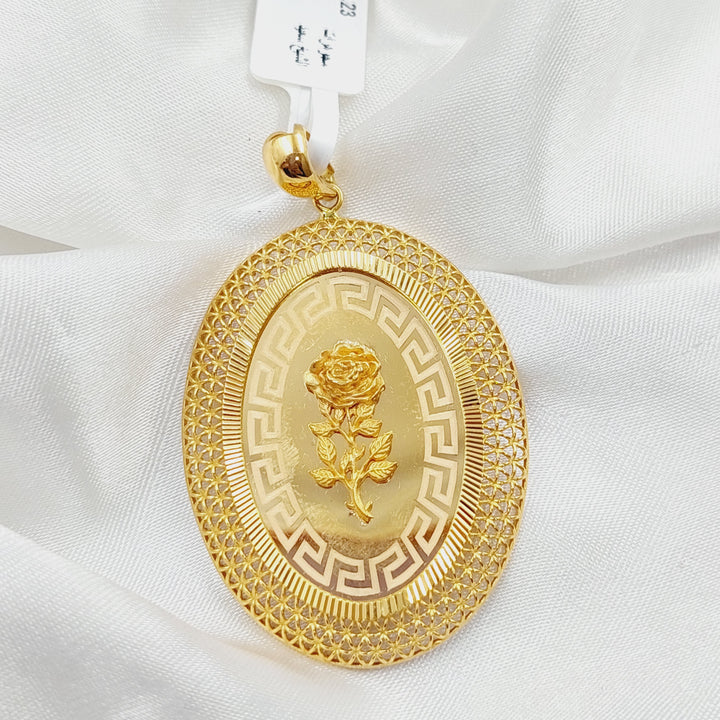 21K Gold Ounce Pendant by Saeed Jewelry - Image 1