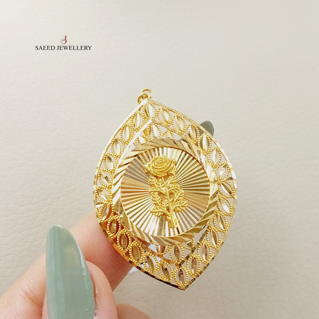 21K Gold Ounce Pendant by Saeed Jewelry - Image 2