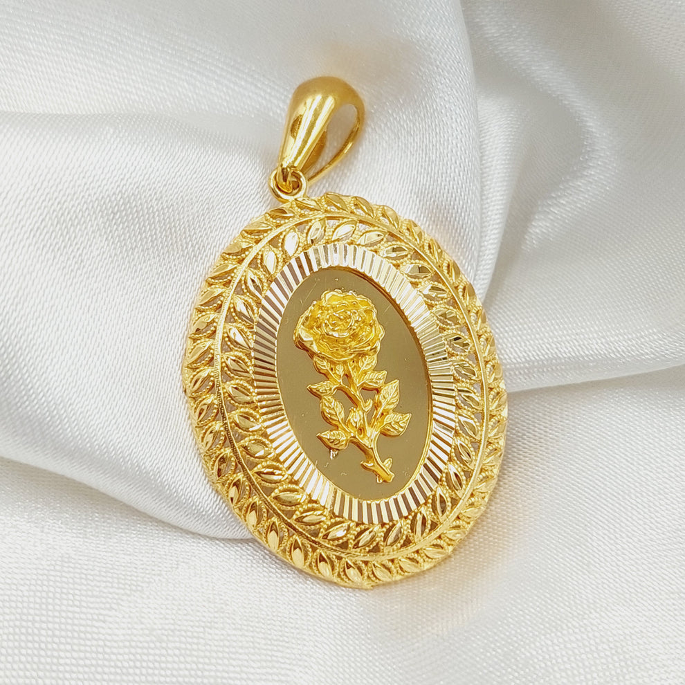 21K Gold Ounce Pendant by Saeed Jewelry - Image 7