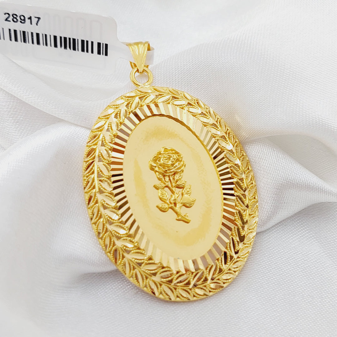 21K Gold Ounce Pendant by Saeed Jewelry - Image 3