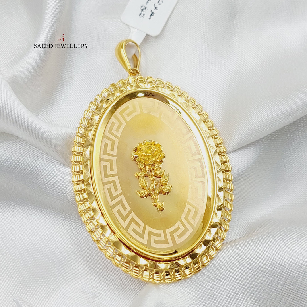 21K Gold Ounce Pendant by Saeed Jewelry - Image 2