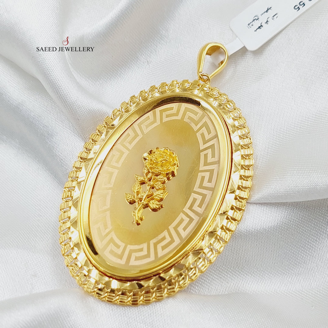 21K Gold Ounce Pendant by Saeed Jewelry - Image 1
