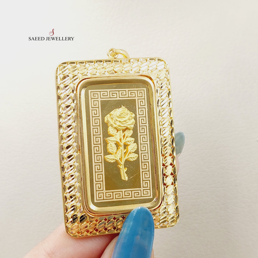 21K Gold Ounce Pendant by Saeed Jewelry - Image 2