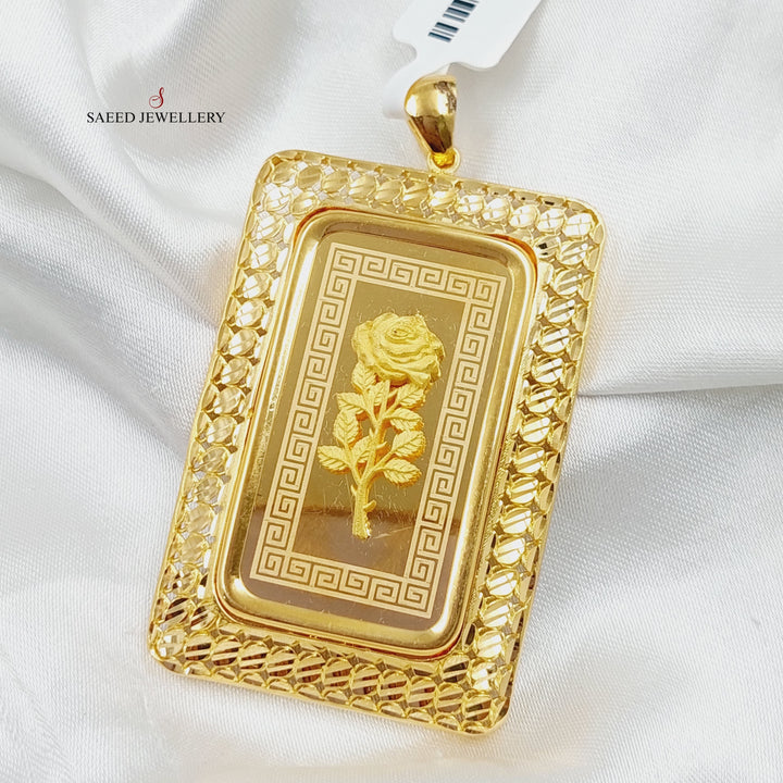 21K Gold Ounce Pendant by Saeed Jewelry - Image 3