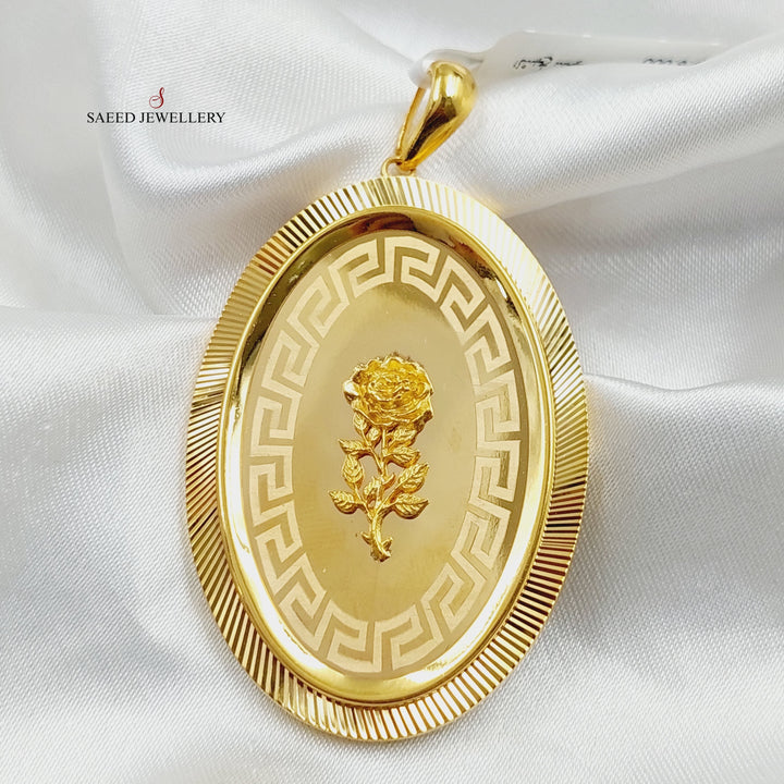 21K Gold Ounce Pendant by Saeed Jewelry - Image 3