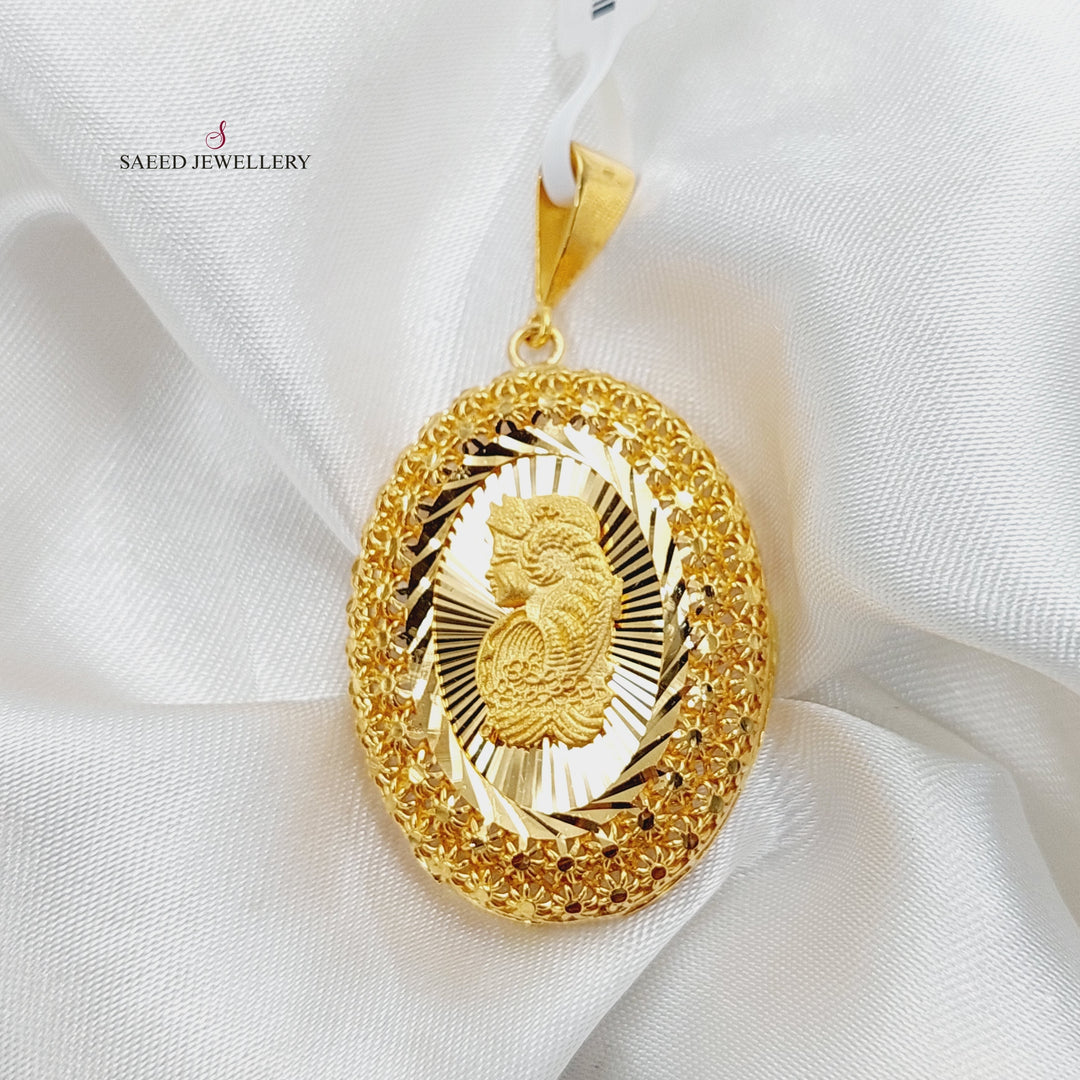 21K Gold Ounce Pendant by Saeed Jewelry - Image 1