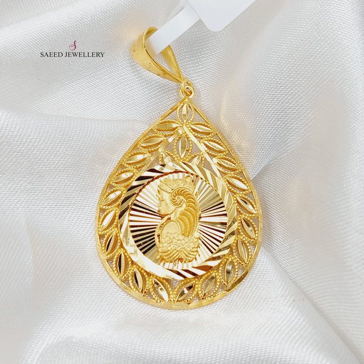 21K Gold Ounce Pendant by Saeed Jewelry - Image 1