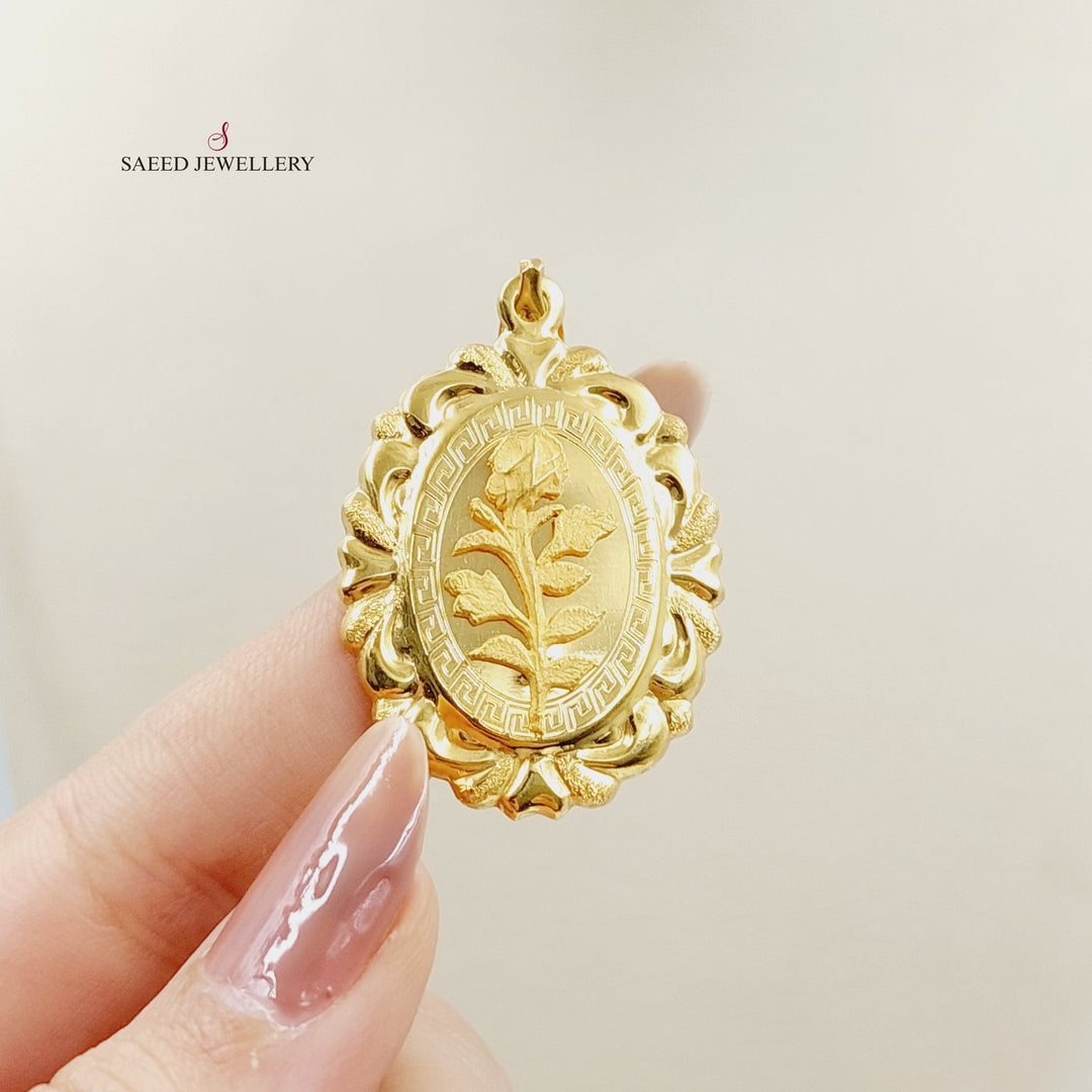 21K Gold Ounce Pendant by Saeed Jewelry - Image 3