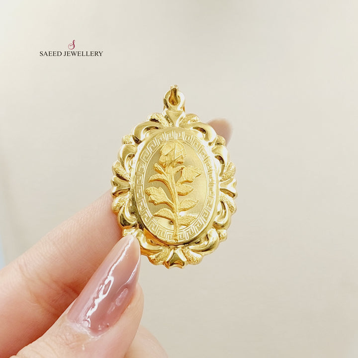 21K Gold Ounce Pendant by Saeed Jewelry - Image 3