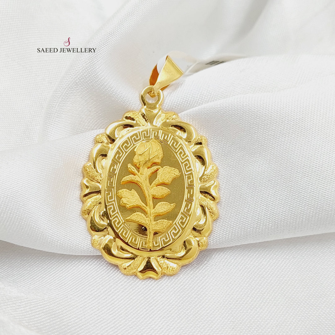 21K Gold Ounce Pendant by Saeed Jewelry - Image 4