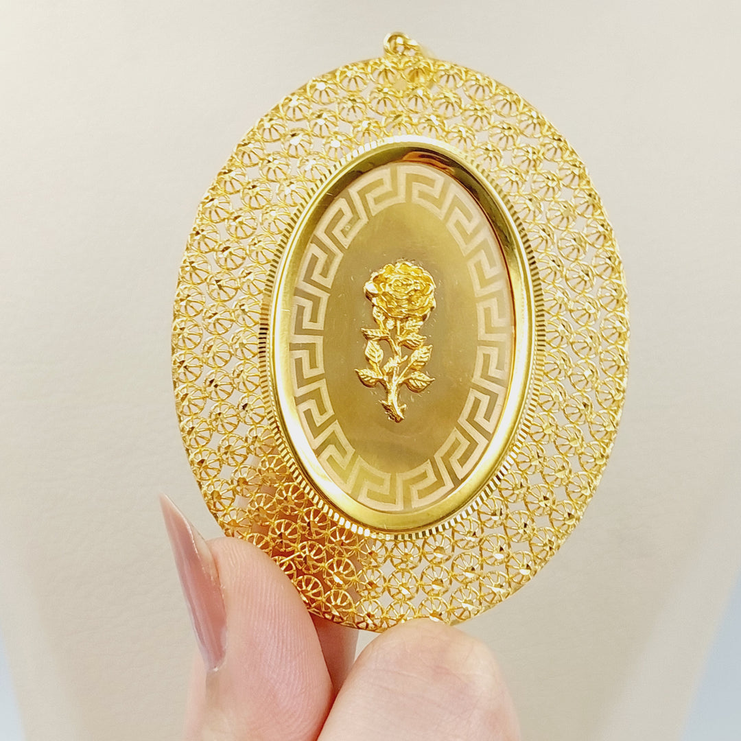 21K Gold Ounce Pendant by Saeed Jewelry - Image 2