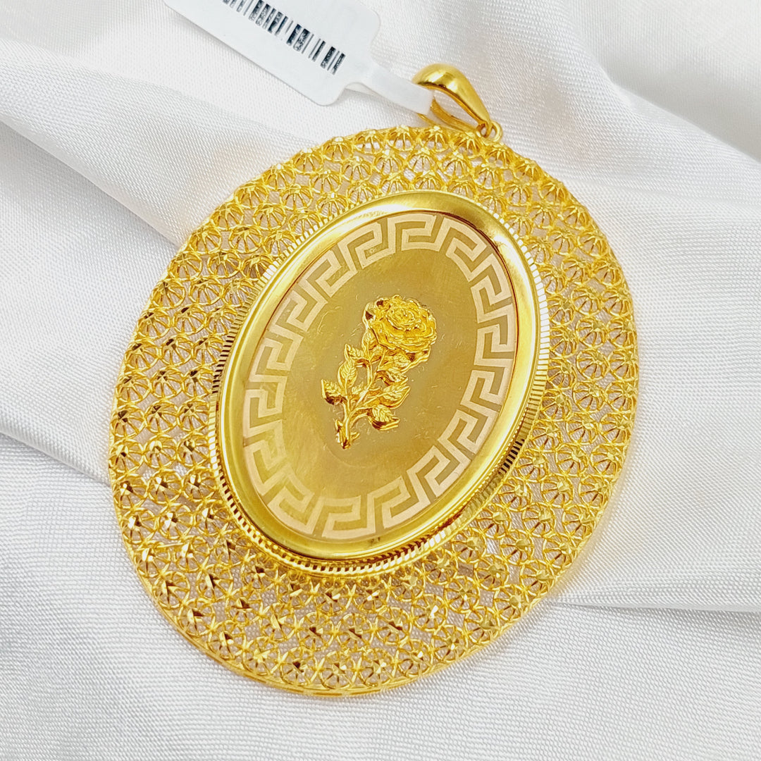 21K Gold Ounce Pendant by Saeed Jewelry - Image 4