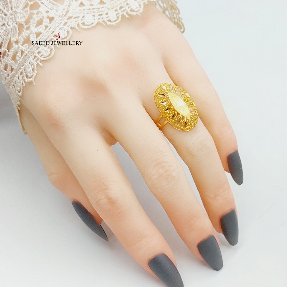 21K Gold Ounce Ring by Saeed Jewelry - Image 2