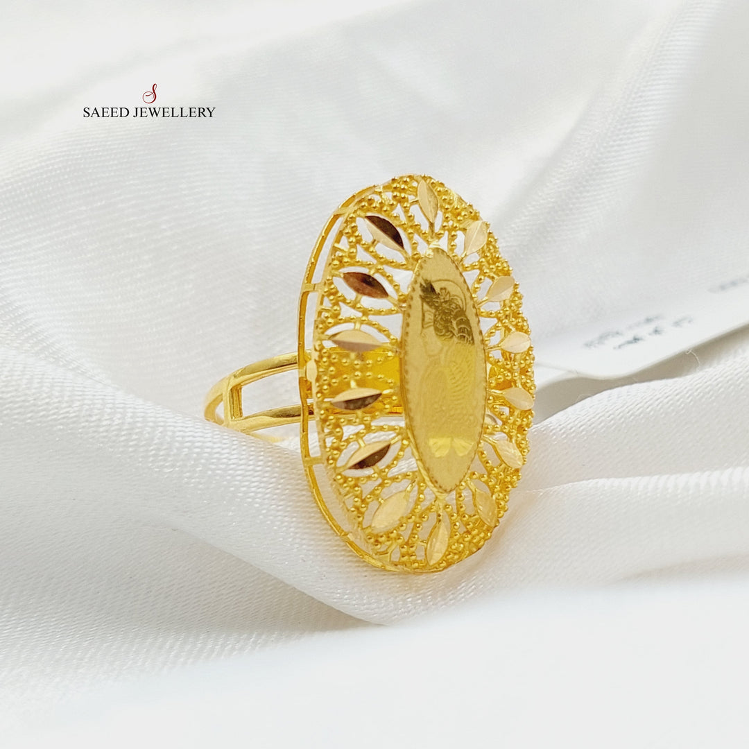 21K Gold Ounce Ring by Saeed Jewelry - Image 4