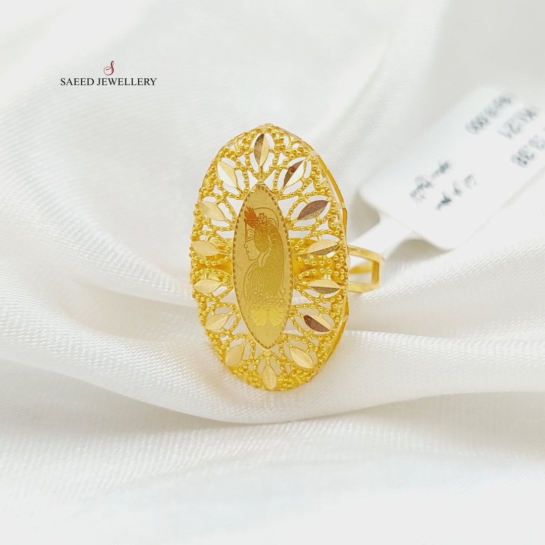 21K Gold Ounce Ring by Saeed Jewelry - Image 5