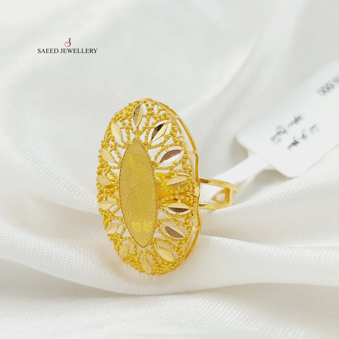 21K Gold Ounce Ring by Saeed Jewelry - Image 1