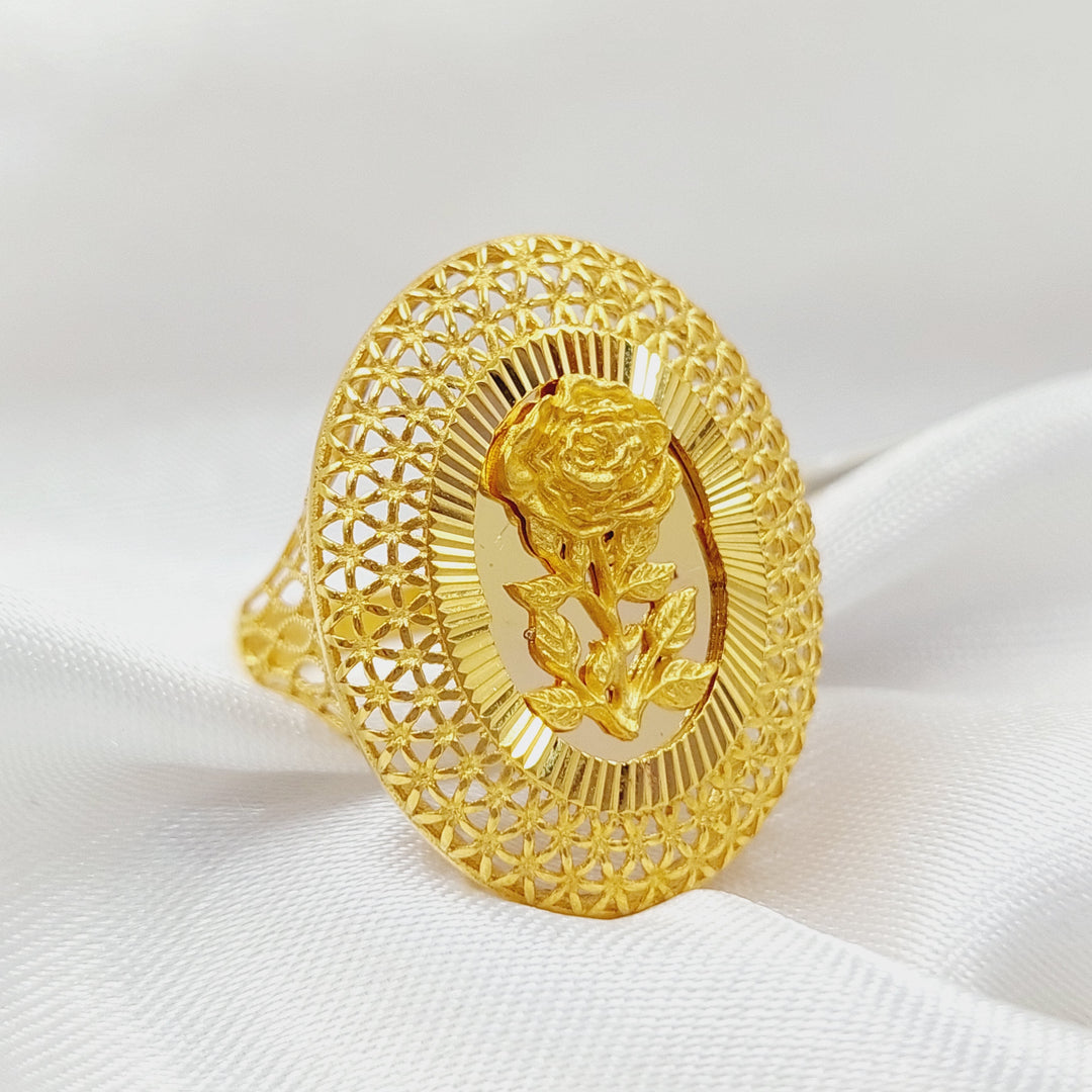 21K Gold Ounce Ring by Saeed Jewelry - Image 2