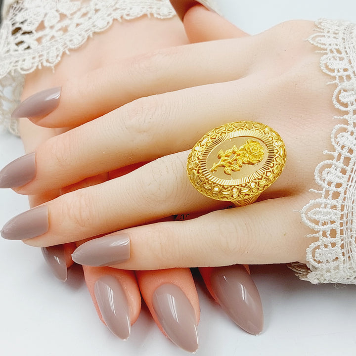 21K Gold Ounce Ring by Saeed Jewelry - Image 2