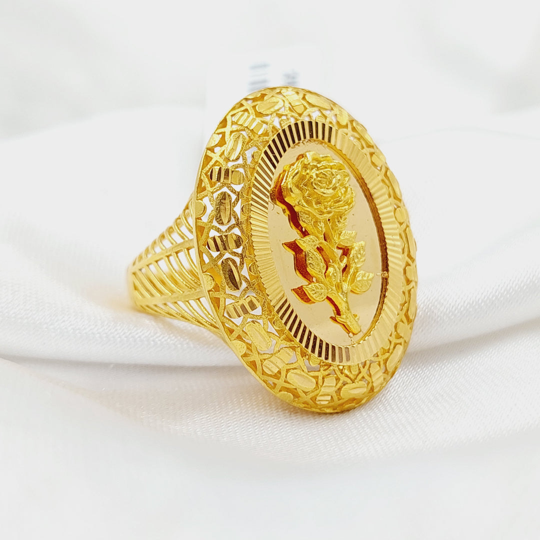 21K Gold Ounce Ring by Saeed Jewelry - Image 3