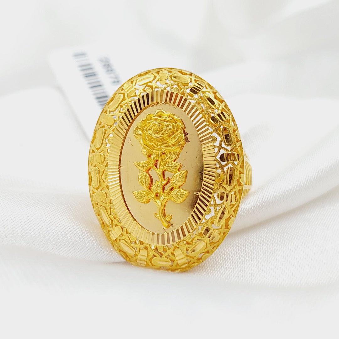 21K Gold Ounce Ring by Saeed Jewelry - Image 4