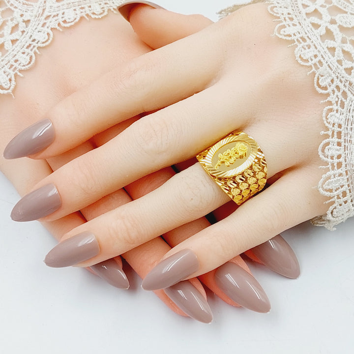 21K Gold Ounce Ring by Saeed Jewelry - Image 5